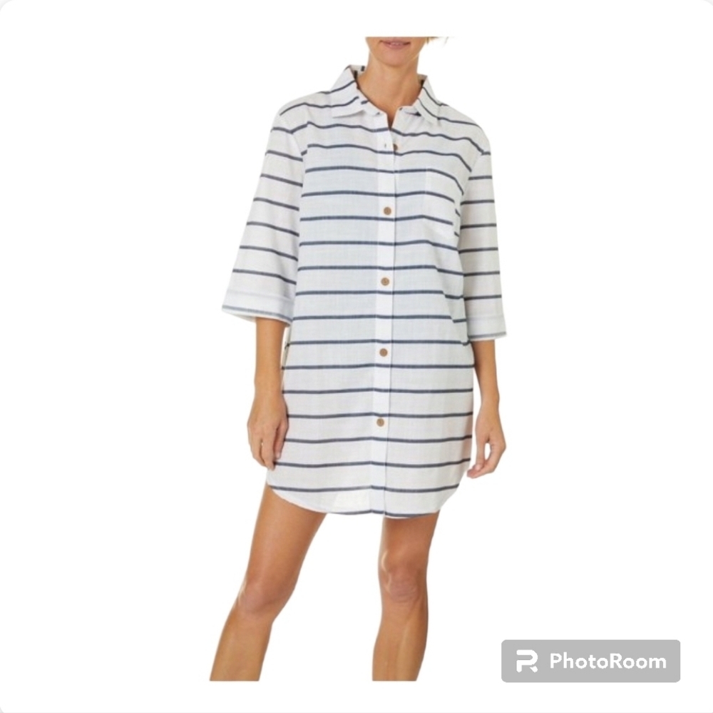 Whereabouts 100% cotton button down shirt size XL